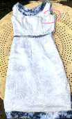 b Robe camaîeu fleurs gris. Collection privée - 8
