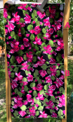 Swatch. Duo Velours fleurs fuchsia Matisse - 1
