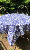 Chute de production. Fleurs impressionniste bleu - 1