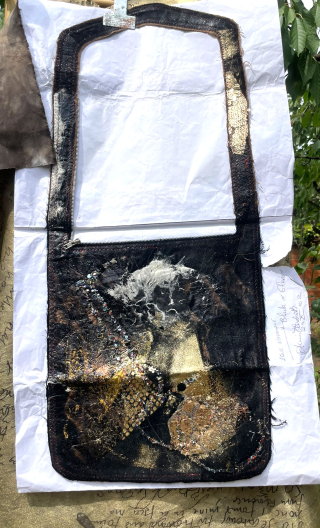 Maquette sac cuir. Décoration - 1