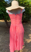 aa Robe mousseline Pois rose - 1