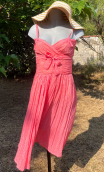 aa Robe mousseline Pois rose - 2