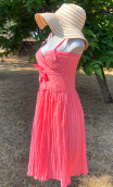 aa Robe mousseline Pois rose - 3