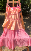 aa Robe mousseline Pois rose - 10