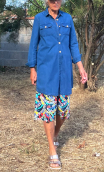 A Robe-chemise Little Jo. Indigo - 1