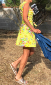 a a Robe fleurie jaune. Collection privée - 2