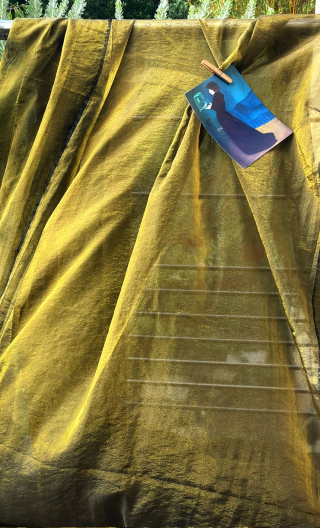 a Coupon. Voile changeant olive - 6