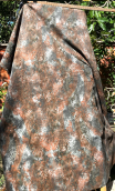 b Coupon gabardine kaki gris rouille - 1