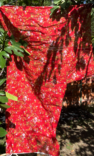 Ab Chute de production. Fleurettes rouge - 1