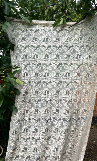 Coupon 1 mètre. Dentelle écru - 1
