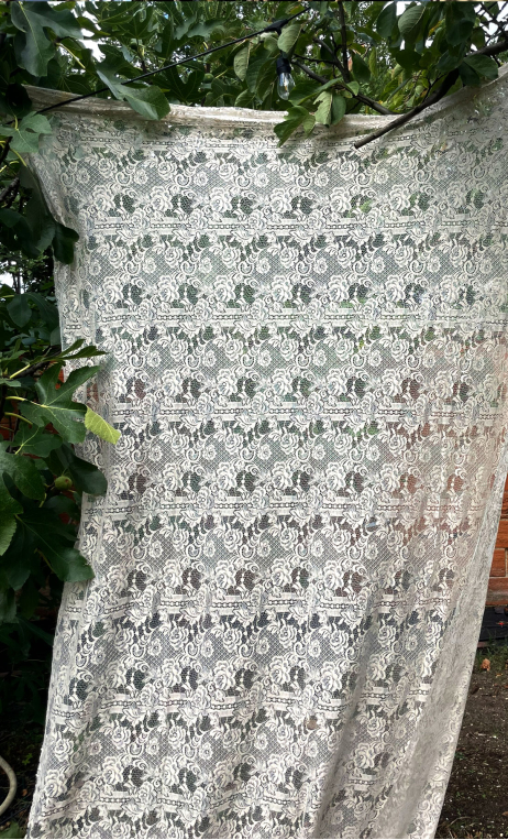 Coupon 1 mètre. Dentelle écru - 1