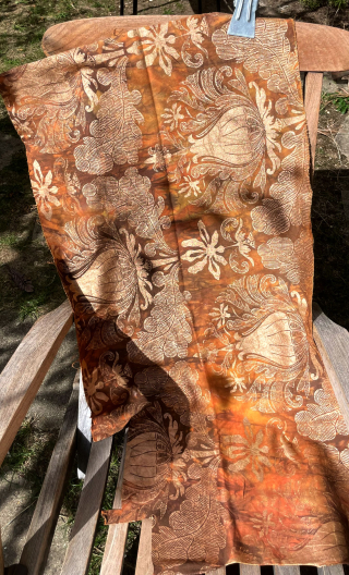 Tirelle tie and dye mordoré - 2