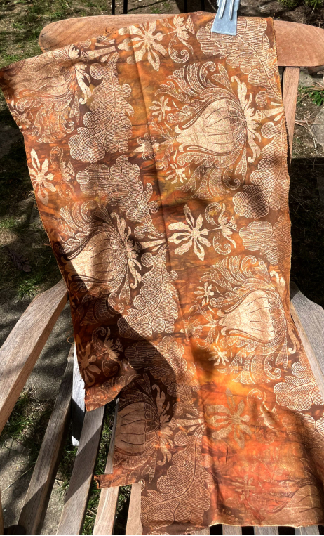 Tirelle tie and dye mordoré - 2