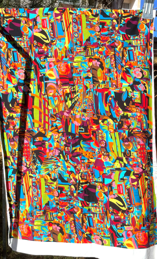Coup de cadre Jersey coton Fête foraine - 1