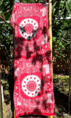 Duo Assiettes viscose rouge et blanc - 1