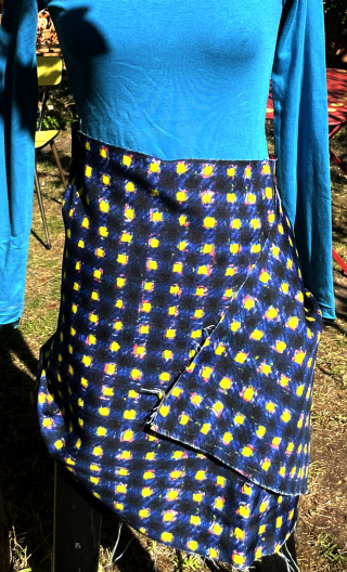 Coupon Nuit ukrainienne bleue toile polyester - 1