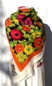 Coup de cadre orange pour Foulard Spanish Caravan - 4