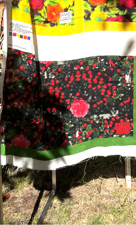 Coup de cadre vert pour Foulard Cache-cache - 2
