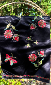Maquette Broderie Fleurs et papillon - 1