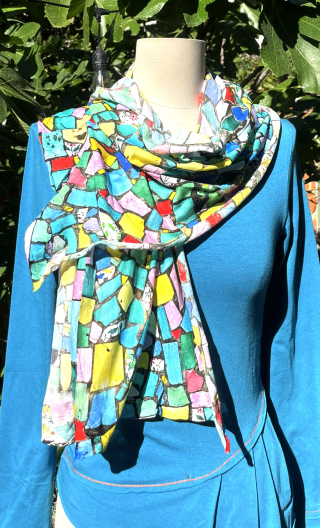 Tirelle jersey Mosaïque - 2