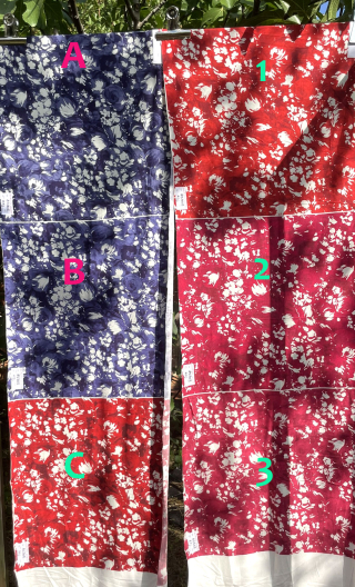 Sextet Fleurs impressionnistes sur jersey viscose - 1