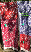 Quintet Fleurs impressionnistes sur gabardine - 2