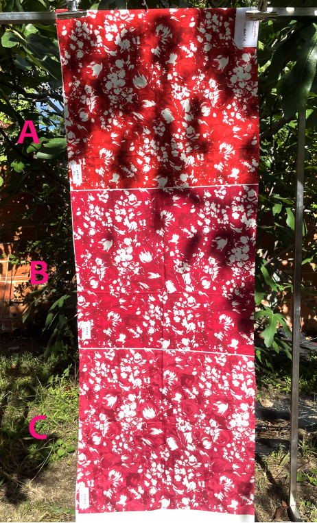 Trilogie Fleurs impressionnistes sur coton - 1
