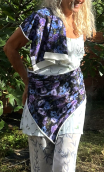 Duo Taxi mauve sur jersey polyester - 1