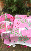 Coup de cadre Ma vie en rose clair. Coton - 1