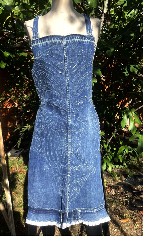 Robe denim abrasions. Maquette - 1