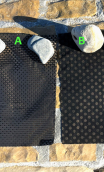 Galets n° 6. Duo Pois noir et or bronze - 2