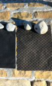 Galets n° 6. Duo Pois noir et or bronze - 3