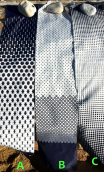 Galets n° 10. Trio Marine et blanc - 3