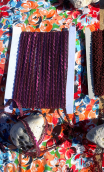 Galon barrettes et paillettes fuchsia - 1