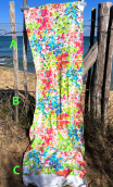 Trio Rosebud fluo. Jersey polyester - 1