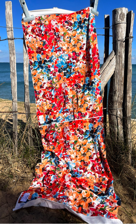 Duo Rosebud rouge n° 2. Jersey polyester - 3