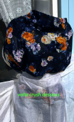Chute de production Fleurs impressionnistes bleues - 1