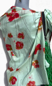 Chute de production Coquelicots sur voile coton - 1