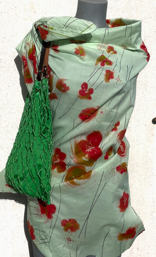 Chute de production Coquelicots sur voile coton - 2