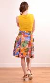 Jupe Eden Rock. Colorama. Plissée, imprimée multico, poches