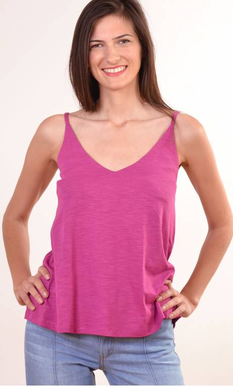 Top Sylphide. Coton Flammé. Violet